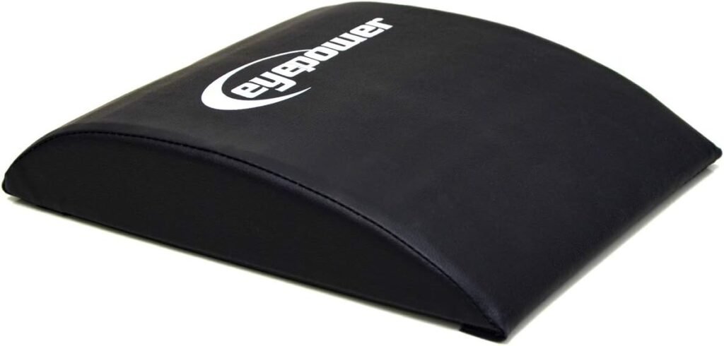 EYEPOWER AB Mat 37 x 31 x 7 cm Coussin de sport Abmat pour exercices abdominaux Noir
